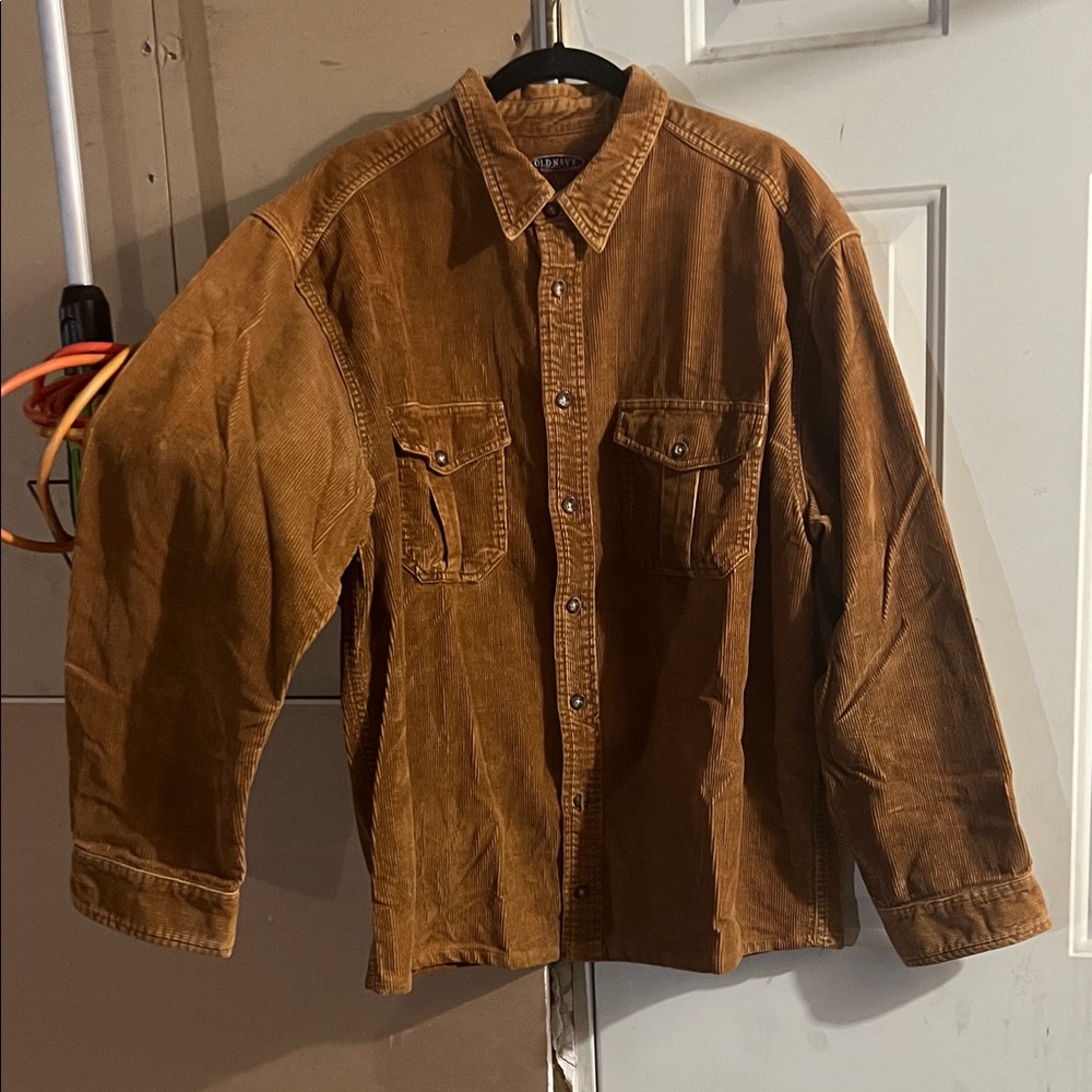 Old Navy‎ Vintage Men's Brown Corduroy Shacket size L